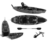 Kayak Fishing a Pedali divisibile Big Mama Triken 330 S live, con ruote e vasca del vivo