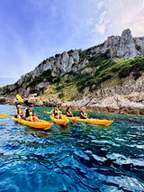 kayak divisibile Split 1 Fishing Big Mama Kayak, canoa modulare, si monta in 30 secondi, con 2 portacanne (arancio)