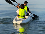 Big Mama Kayak Glass, Kayak Trasparente con oblò per guardare il fondale, incluso 2 pagaie,2 sedili, ruote, gavone Full pack