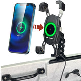 YAK POWER YP-MPWC – Supporto Smartphone con Ricarica Wireless Fast Charge 15W