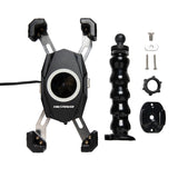 YAK POWER YP-MPWC – Supporto Smartphone con Ricarica Wireless Fast Charge 15W