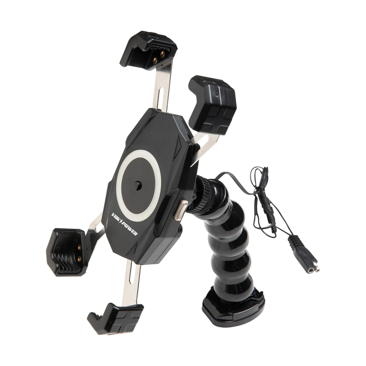 YAK POWER YP-MPWC – Supporto Smartphone con Ricarica Wireless Fast Charge 15W