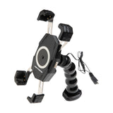YAK POWER YP-MPWC – Supporto Smartphone con Ricarica Wireless Fast Charge 15W