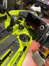 Big Mama Kayak a pedali Triken 330 con Pulpito Inox + Piastra sgancio rapido + motore Terranova KAYAK MINN KOTA 55lb, GPS + ECOSCANDAGLIO HELIX 7