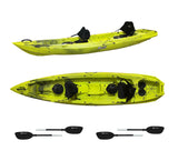 MOJITO BIG MAMA KAYAK canoa con 2 Posti, 380 Cm + 2 Gavoni + 2 ruote integrate + 2 Pagaie in omaggio (PACK 1)