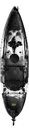 Kayak divisibile a pedali con pinne Big Mama START S300 fishing + 2 portacanne orientabili