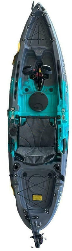 Kayak divisibile a pedali con pinne Big Mama START S300 fishing + 2 portacanne orientabili