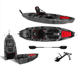 Kayak a Pedali divisibile Big Mama Triken 330 S live, con ruote e vasca del vivo