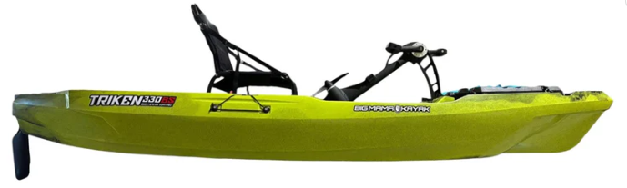 BIG MAMA KAYAK A PEDALI TRIKEN 330 con Pulpito Inox + Piastra sgancio rapido + motore HASWING Cayman new 55lb funzione ancora e GPS per MARE e LAGO