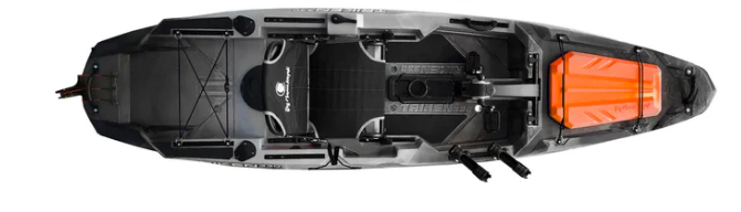 BIG MAMA KAYAK A PEDALI TRIKEN 330 con Pulpito Inox + Piastra sgancio rapido + motore HASWING Cayman new 55lb funzione ancora e GPS per MARE e LAGO