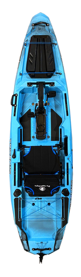 Big Mama Kayak a pedali Triken 330 con Pulpito Inox + Piastra sgancio rapido + motore Terranova KAYAK MINN KOTA 55lb, GPS Spotlock, Autopilota