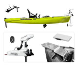 Big Mama Kayak a pedali  Triken 380 REV  + Motore Minn Kota TERROVA KAYAK MR 55lb, GPS SpotLock,Autopilota + Pulpito inox + Piastra sgancio rapido