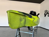 Kayak Fishing con motore di prua GPS Haswing 55lb + Pedali divisibile Big Mama Triken 330 S live, con ruote e vasca del vivo
