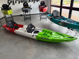 Split 2 Italia kayak componibile Big Mama Kayak, canoa biposto modulare, inclusi 2 pagaie + 2 sedili + 2 ruote