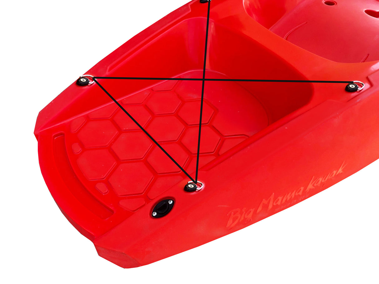 Kayak monoposto jolly 2.0 BASIC big mama kayak - canoa da 260 cm + 1 pagaia in omaggio (made in italy)