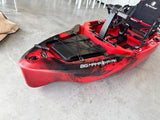 Kayak Fishing con motore di prua GPS Haswing 55lb + Pedali divisibile Big Mama Triken 330 S live, con ruote e vasca del vivo