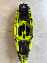Kayak Fishing con motore di prua GPS Haswing 55lb + Pedali divisibile Big Mama Triken 330 S live, con ruote e vasca del vivo