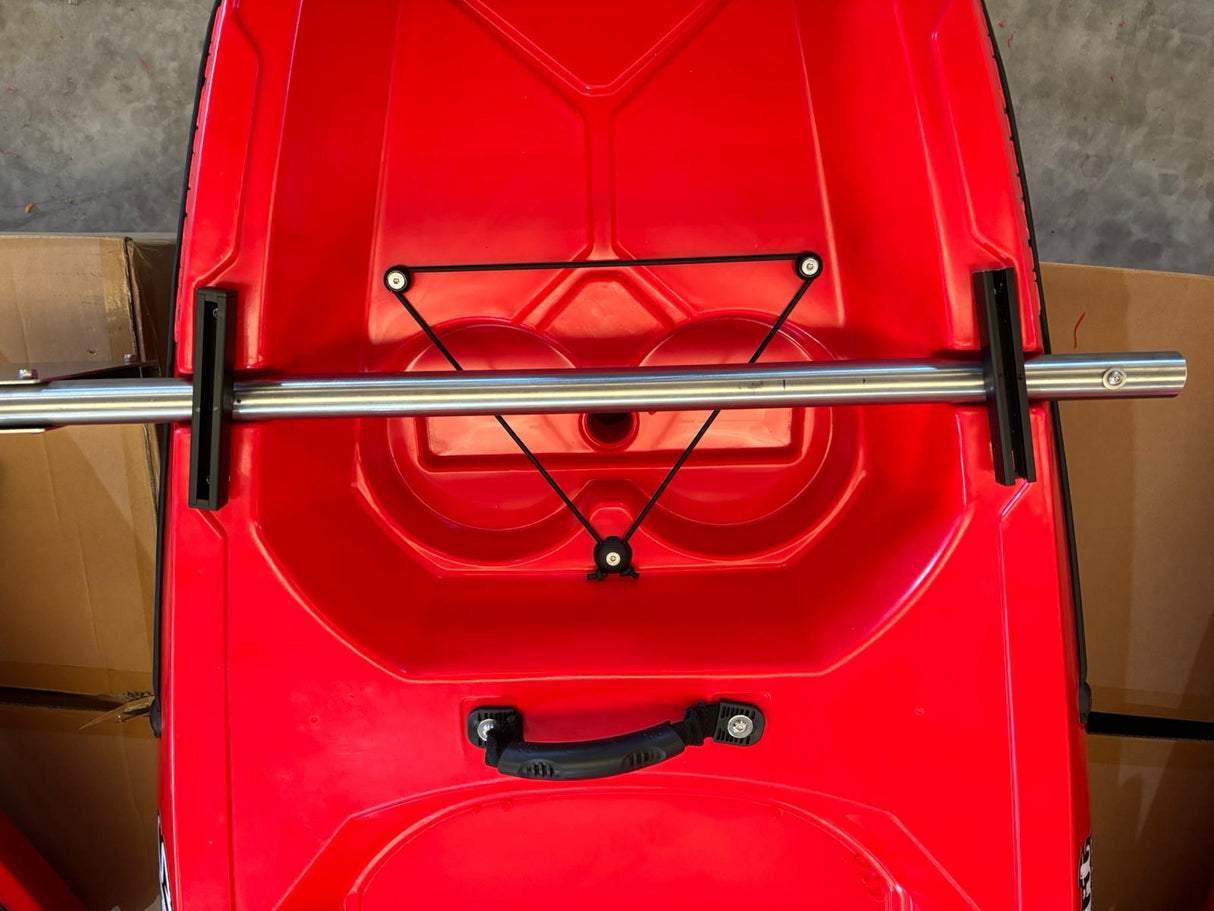 supporto motore laterale inox per motori kayak, tubo tondo, diametro 30 mm