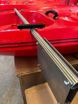 supporto motore laterale inox per motori kayak, tubo tondo, diametro 30 mm