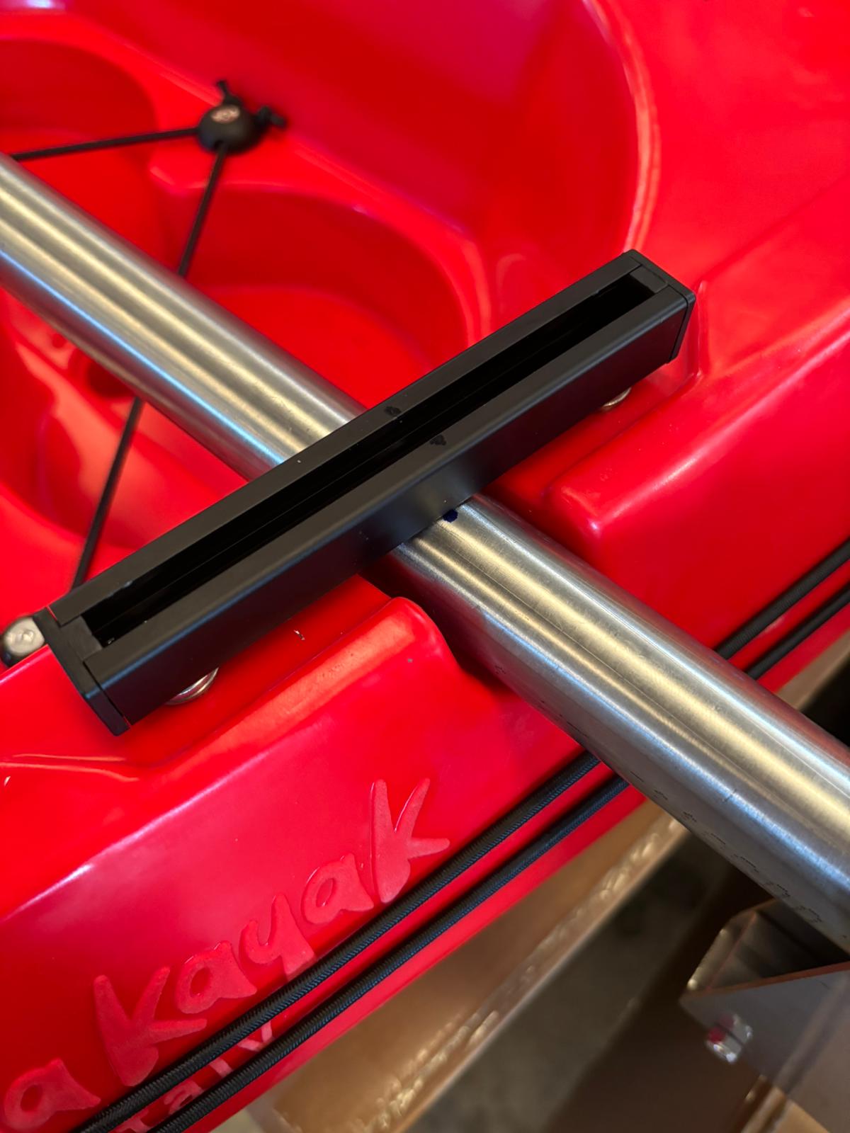 supporto motore laterale inox per motori kayak, tubo tondo, diametro 30 mm