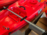 supporto motore laterale inox per motori kayak, tubo tondo, diametro 30 mm