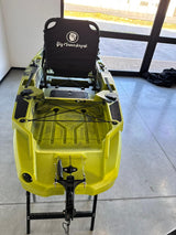 Kayak divisibile da pesca con motore Big Mama Triken 330 S divisibile + supporto motore centrale + motore Haswing Genius + (no pedaliera)