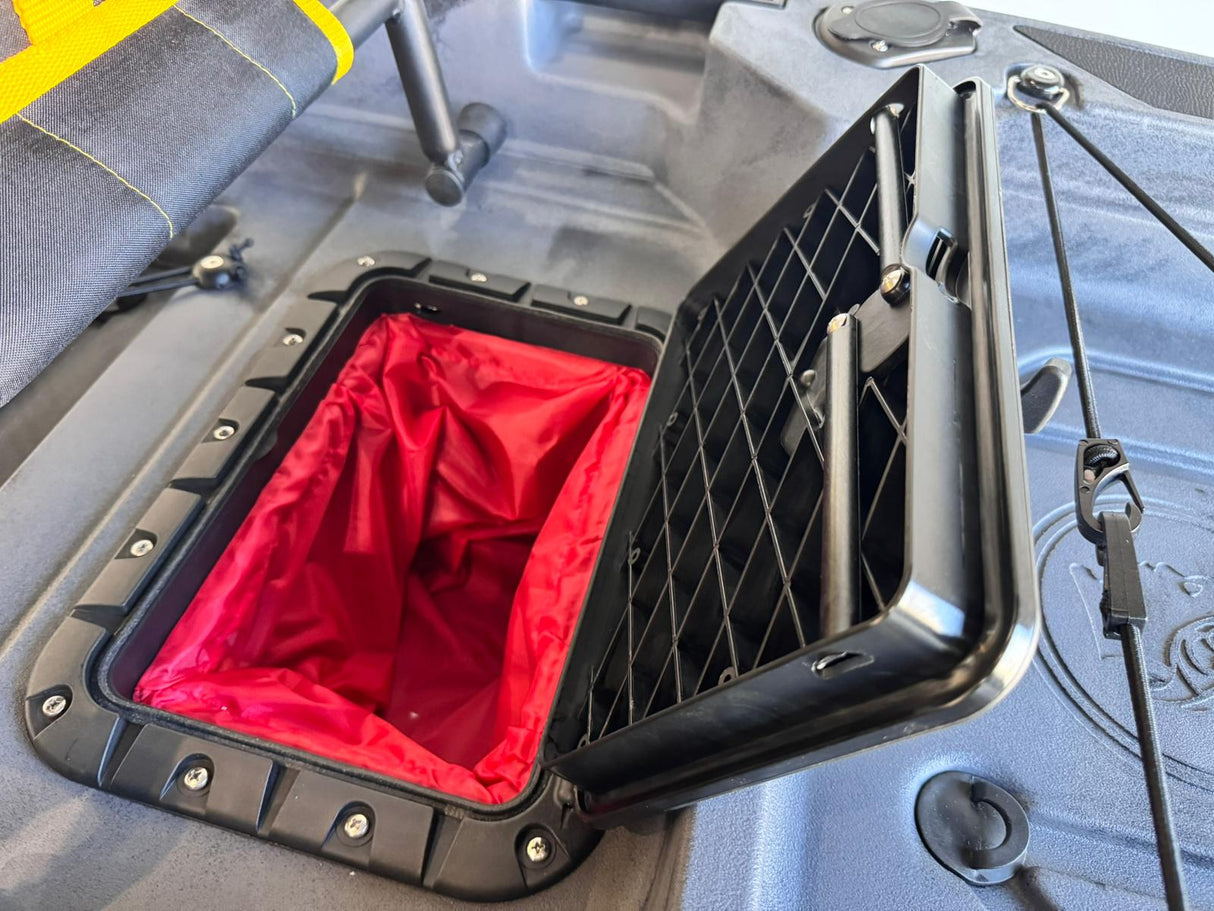 Kayak divisibile da pesca con motore Big Mama Triken 330 S divisibile + supporto motore centrale + motore Haswing Genius + (no pedaliera)