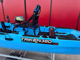 Kayak a Motore Triken 380 REV. con Garmin Force current, telecomando e controllo a pedali col. azzurro sky