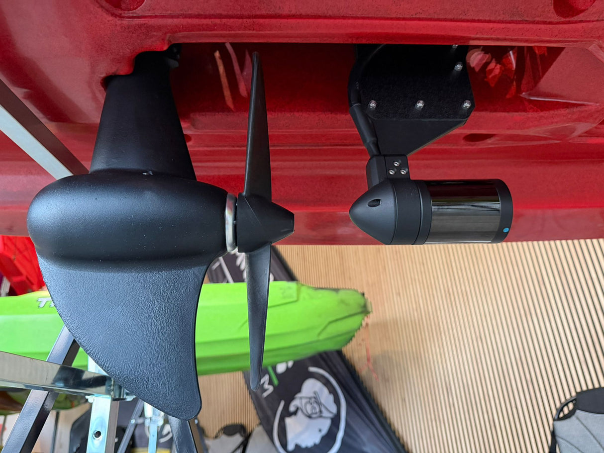 Motore elettrico per kayak STG ULTRA EVO 3 CV - 42 V - 1300 Vh incluso batteria e controller adattatore per Triken 330, 380, 405 - 3LITHIUM