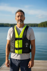 Gilet Salvagente mod. Aver colore giallo, portata 50-70 kg