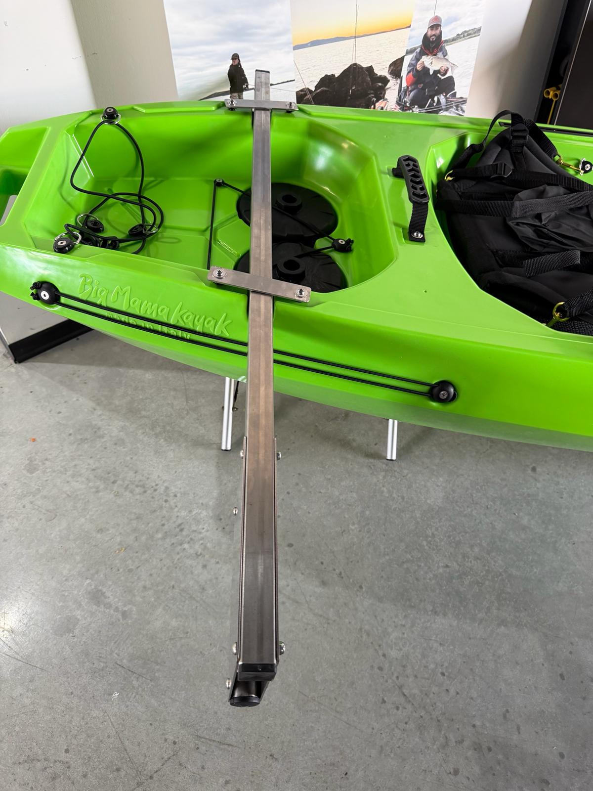 Staffa di montaggio laterale per motori kayak inox - supporto motore laterale tubo quadro