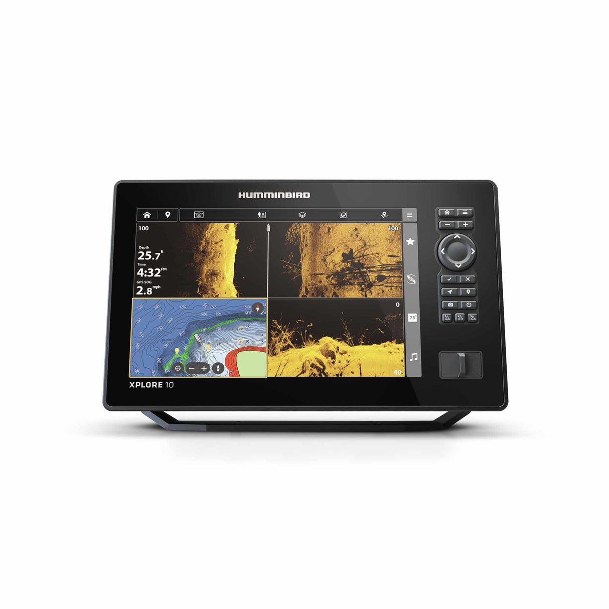 ECOSCANDAGLIO XPLORE 10 CHIRP CMSI+GPS Hunninbird Cod. JH-X10-010 con Trasduttore - Display  10″