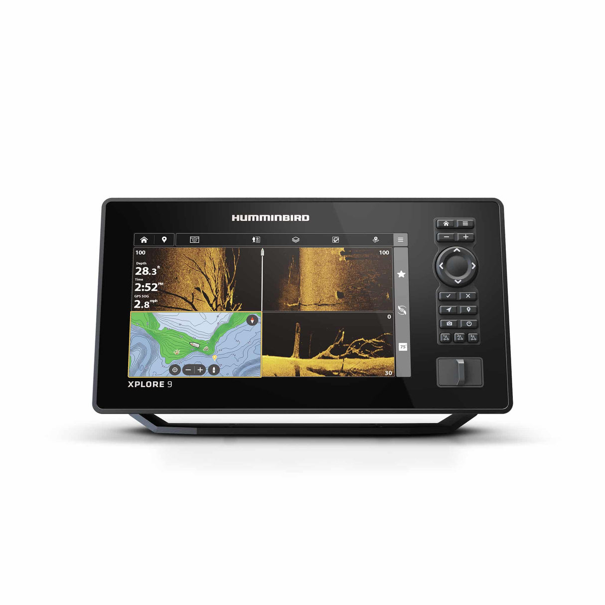 ECOSCANDAGLIO XPLORE 9 CHIRP CMSI+ GPS HUMMINBIRD Cod. JH-X9-000 DISPLAY 9" con Trasduttore