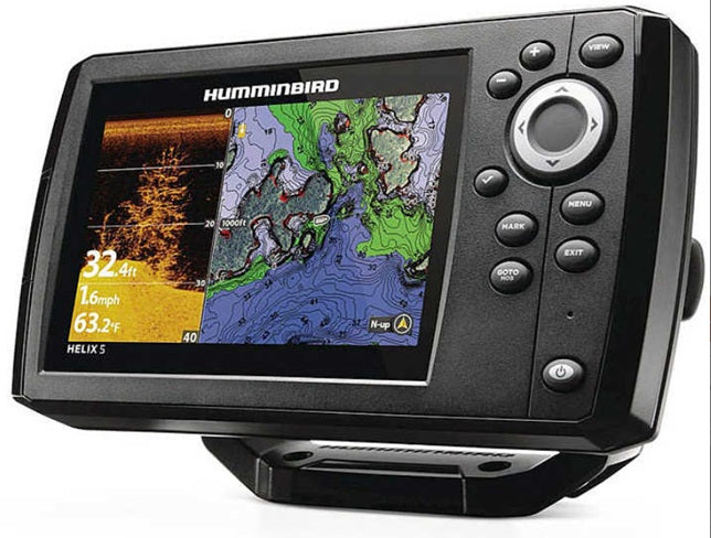 Ecoscandaglio Humminbird Helix 5 CHIRP GPS G3 include trasduttore da poppa Dual Spectrum cod.JH-H5-660