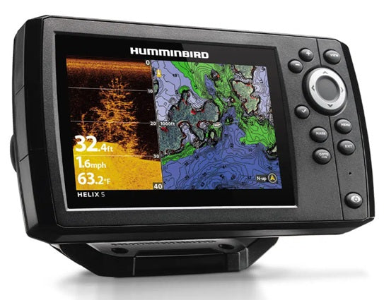 Ecoscandaglio Humminbird HELIX 5 CHIRP DI GPS G3 include trasduttore da poppa DS & DI cod.JH-H5-670