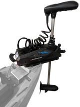 Kayak a Motore di prua Haswing Cayman 55lb con GPS + Pedali divisibile Big Mama Triken 330 live S, con ruote e vasca del vivo