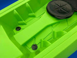 Kayak biposto Mojito FISHING Big Mama Kayak canoa con 2 + 1 Posti 380 Cm + 2 Pagaie + 2 seggiolini + 2 Gavoni + 2 ruote integrate + 4 portacanne (FULL PACK)