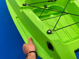 Kayak biposto Mojito FISHING Big Mama Kayak canoa con 2 + 1 Posti 380 Cm + 2 Pagaie + 2 seggiolini + 2 Gavoni + 2 ruote integrate + 4 portacanne (FULL PACK)