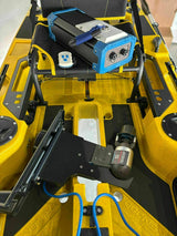 Motore elettrico per kayak Bixpy K1 Angler PRO Kit Outboard con batteria inclusa PP-768 Wh + Adattatore Hoodoo Pedal Drive