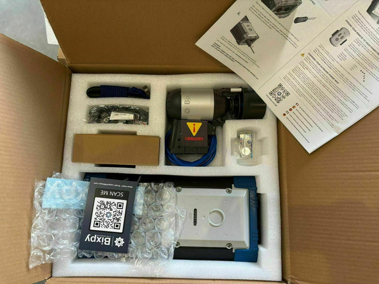 Motore elettrico per kayak Bixpy K1 Angler PRO Kit Outboard con batteria inclusa PP-768 Wh + Adattatore Hoodoo Pedal Drive