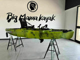 canoa monoposto divisibile a pedali con elica BIG MAMA KAYAK TRIKEN 330 LIVE S componibile + motore Bixpy K1 Angler PRO Kit Outboard con batteria inclusa PP-768 Wh + Adattatore centrale vano copripedali