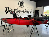 canoa monoposto divisibile a pedali con elica BIG MAMA KAYAK TRIKEN 330 LIVE S componibile + motore Bixpy K1 Angler PRO Kit Outboard con batteria inclusa PP-768 Wh + Adattatore centrale vano copripedali