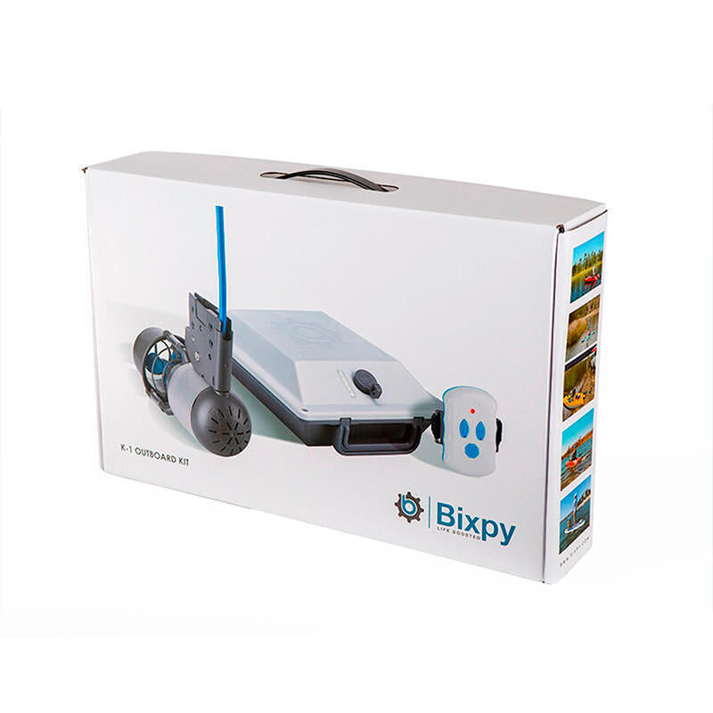 Motore elettrico per kayak Bixpy K1 Outboard Kit con batteria PP-378 Wh v4 + Adattatore alluminio Power Pole