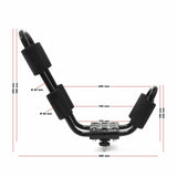 Culle per kayak da auto in alluminio Portacanoa + 2 cinghie incluse 61813