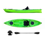 Kayak posto singolo acquaprima Big Mama Kayak - canoa da 310 cm + 2 gavone + 1 pagaia + 1 seggiolino (full pack) - verde