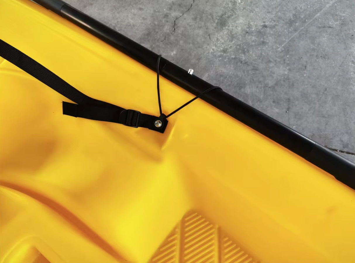 kayak fishing canoa GIL 2.0 Big Mama Kayak canoa monoposto da 254 cm + 2 p.canne interni + seggiolino + pagaia - Arancio