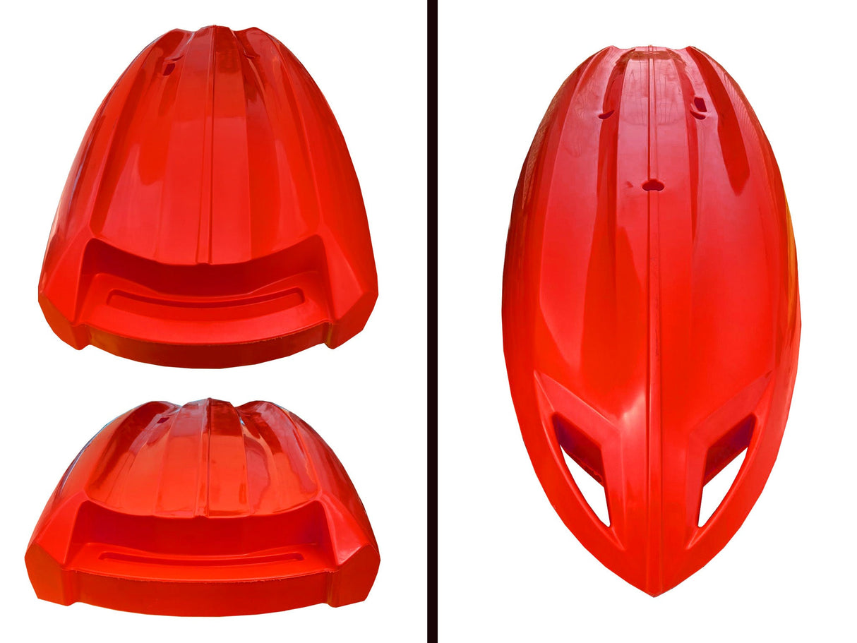 Kayak Monoposto Jolly 2.0 Big Mama Kayak canoa 260 cm + 1 gavone + 1 seggiolino (PACK 2) Made in Italy - GIALLO