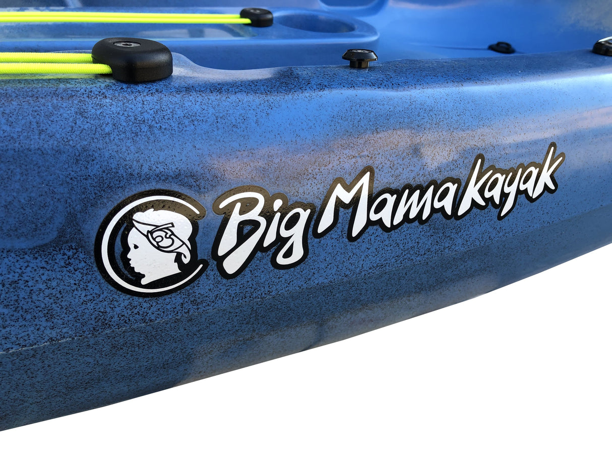Canoa 1 posto singolo acquaprima fishing limited edition Big Mama Kayak, monoposto 310 cm + 3 portacanne + 2 gavone + 1 pagaia + 1 seggiolino (full pack) - snake blu