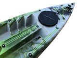 Canoa 1 posto singolo acquaprima fishing limited edition Big Mama Kayak, monoposto 310 cm + 3 portacanne + 2 gavone + 1 pagaia + 1 seggiolino (full pack) - snake green