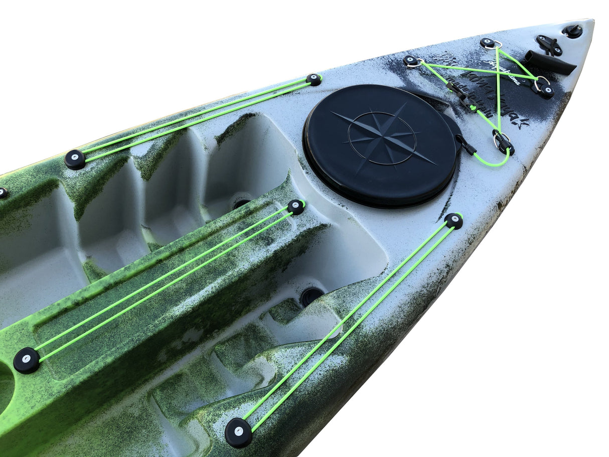 Canoa 1 posto singolo acquaprima limited edition Big Mama Kayak, monoposto 310 cm + 2 gavone + 1 pagaia + 1 seggiolino (full pack) - snake green